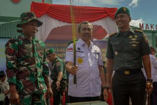 Hadiri Launching Mesin Serut Lidi Korem 031/WB, Gubri: Ini Bermanfaat Bagi UMKM